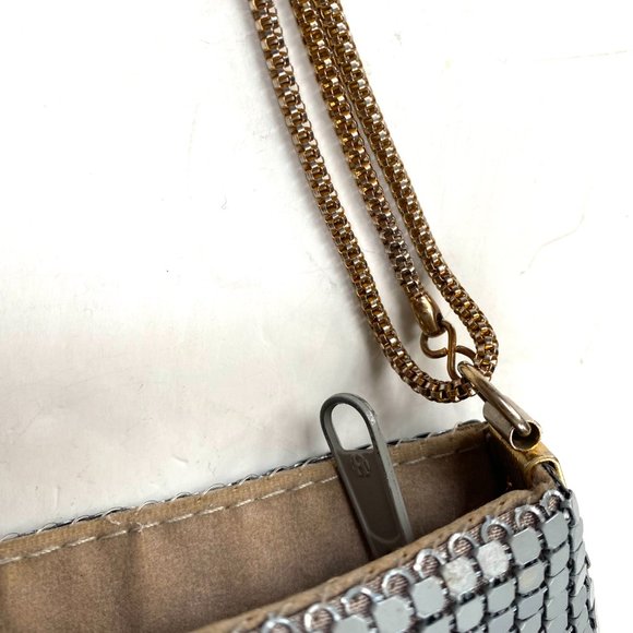 VTG Metal Mesh Evening Purse Handbag Creative Designs of Italy Gray Hong Kong - Picture 8 of 15